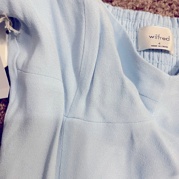 Aritzia Wilfred Novella dress size 4 in Heatwave Blue - Picture 3 of 5